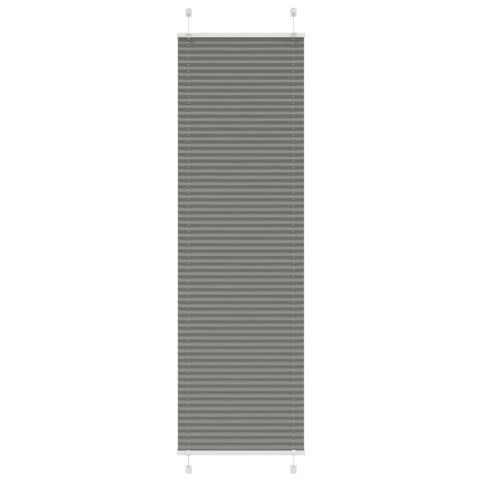 vidaXL Pleated Blind Anthracite 65x200cm Fabric Width 64.4cm Polyester