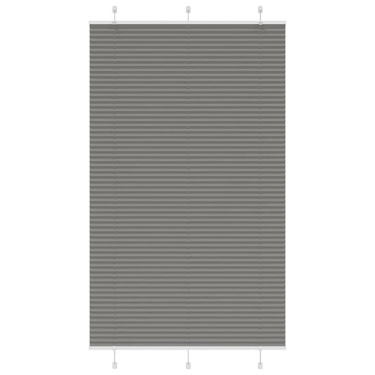 vidaXL Pleated Blind Anthracite 115x200 cm Fabric Width 114.4 cm