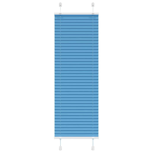 vidaXL Pleated Blind Blue 40x150 cm Fabric Width 39,4 cm Polyester