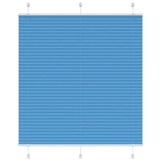 vidaXL Pleated Blind Blue 120x150 cm Fabric Width 119,4 cm Polyester