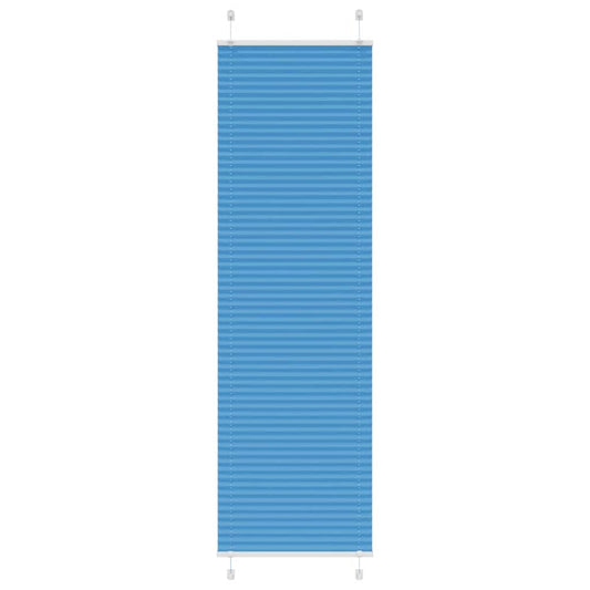 vidaXL Pleated Blind Blue 55x200 cm Fabric Width 54,4 cm Polyester