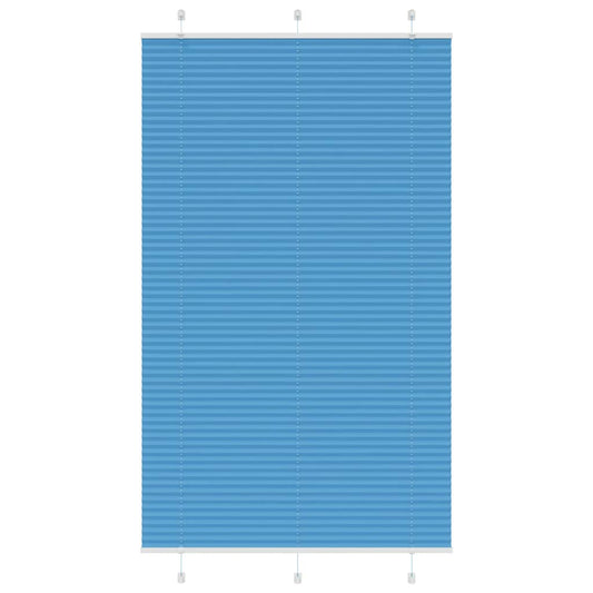 vidaXL Pleated Blind Blue 120x200 cm Fabric Width 119,4 cm Polyester