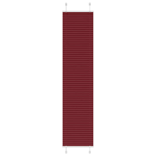 vidaXL Pleated Blind Bordeaux Red 45x200 cm Fabric Width 44.4 cm