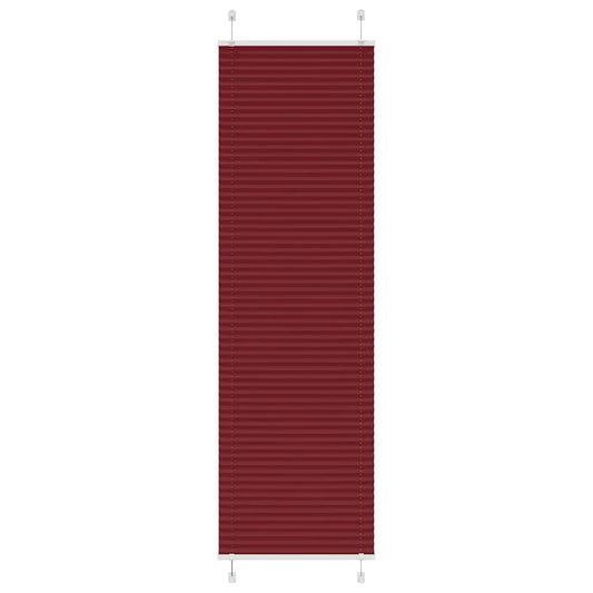 vidaXL Pleated Blind Bordeaux Red 60x200 cm Fabric Width 59.4 cm