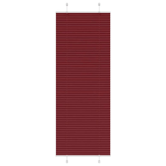 vidaXL Pleated Blind Bordeaux Red 75x200 cm Fabric Width 74.4 cm