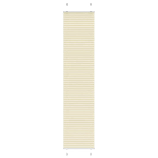 vidaXL Pleated Blind Cream 40x200 cm Fabric Width 39,4 cm Polyester