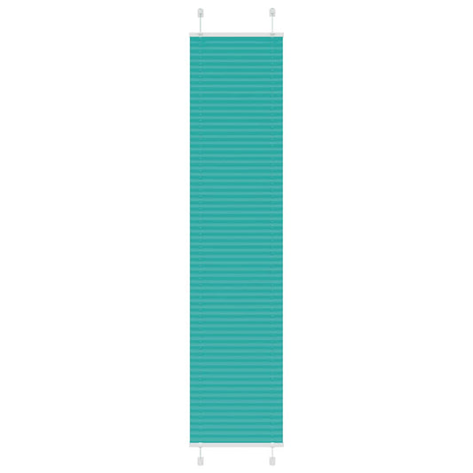 vidaXL Pleated Blind Petrol Green 50x200 cm Fabric Width 49.4 cm