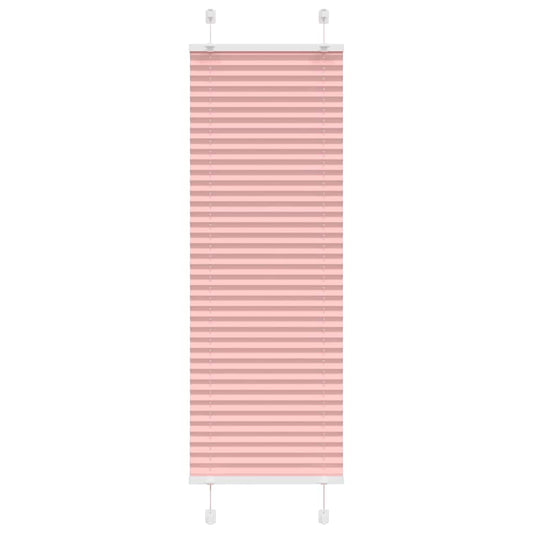 vidaXL Pleated Blind Pink 45x150 cm Fabric Width 44,4 cm Polyester