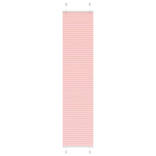 vidaXL Pleated Blind Pink 45x200 cm Fabric Width 44,4 cm Polyester