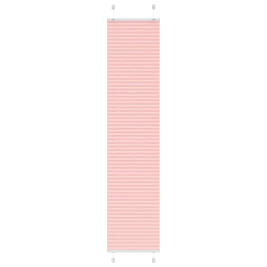 vidaXL Pleated Blind Pink 50x200 cm Fabric Width 49,4 cm Polyester