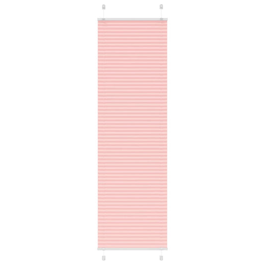 vidaXL Pleated Blind Pink 60x200 cm Fabric Width 59,4 cm Polyester