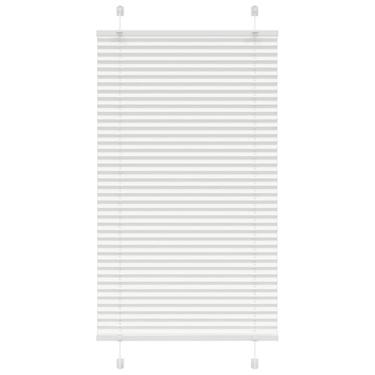 vidaXL Pleated Blind White 70x100 cm Fabric Width 69,4 cm Polyester