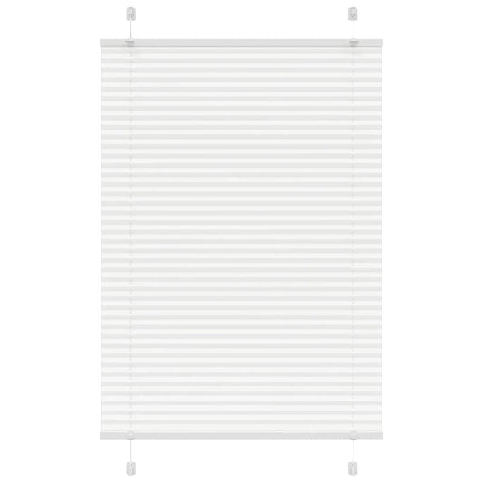 vidaXL Pleated Blind White 90x100 cm Fabric Width 89,4 cm Polyester