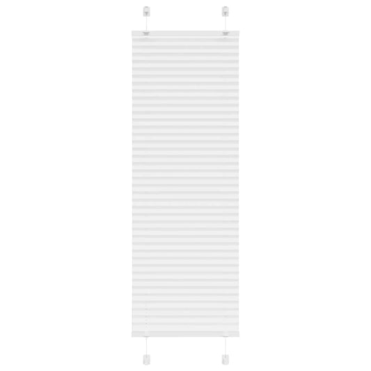vidaXL Pleated Blind White 50x150 cm Fabric Width 49,4 cm Polyester