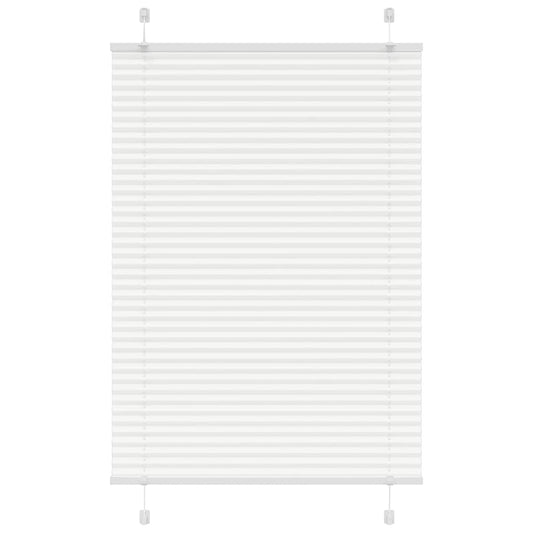 vidaXL Pleated Blind White 90x150 cm Fabric Width 89,4 cm Polyester