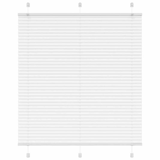 vidaXL Pleated Blind White 115x150 cm Fabric Width 114,4 cm Polyester