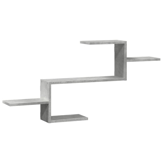 vidaXL Wall Shelf Concrete Grey 104x15x49 cm Engineered Wood