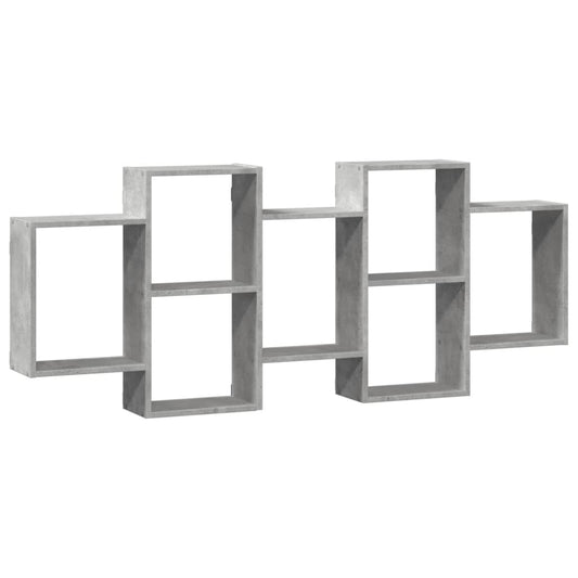 vidaXL Wall Shelf Concrete Grey 159x18x65 cm Engineered Wood