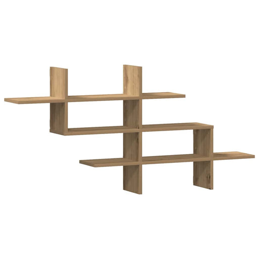 vidaXL Wall Shelf Artisian Oak 124,5x18x60,5 cm Engineered Wood