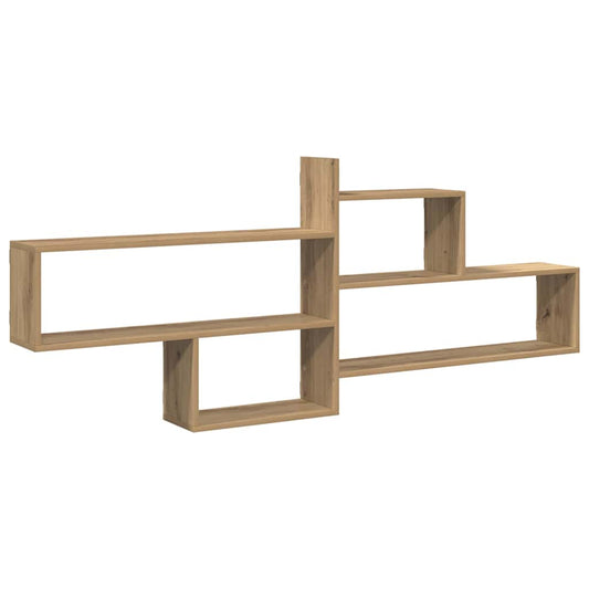 vidaXL Wall Shelf Artisian Oak 167,5x18x68 cm Engineered Wood