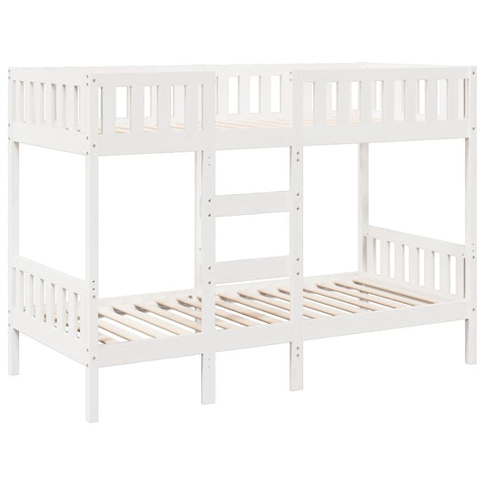 vidaXL Bunk Bed White 90x190 cm Solid Wood Pine