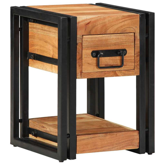 vidaXL Bedside Cabinet Brown 30 x 30 x 40 cm Solid Acacia Wood