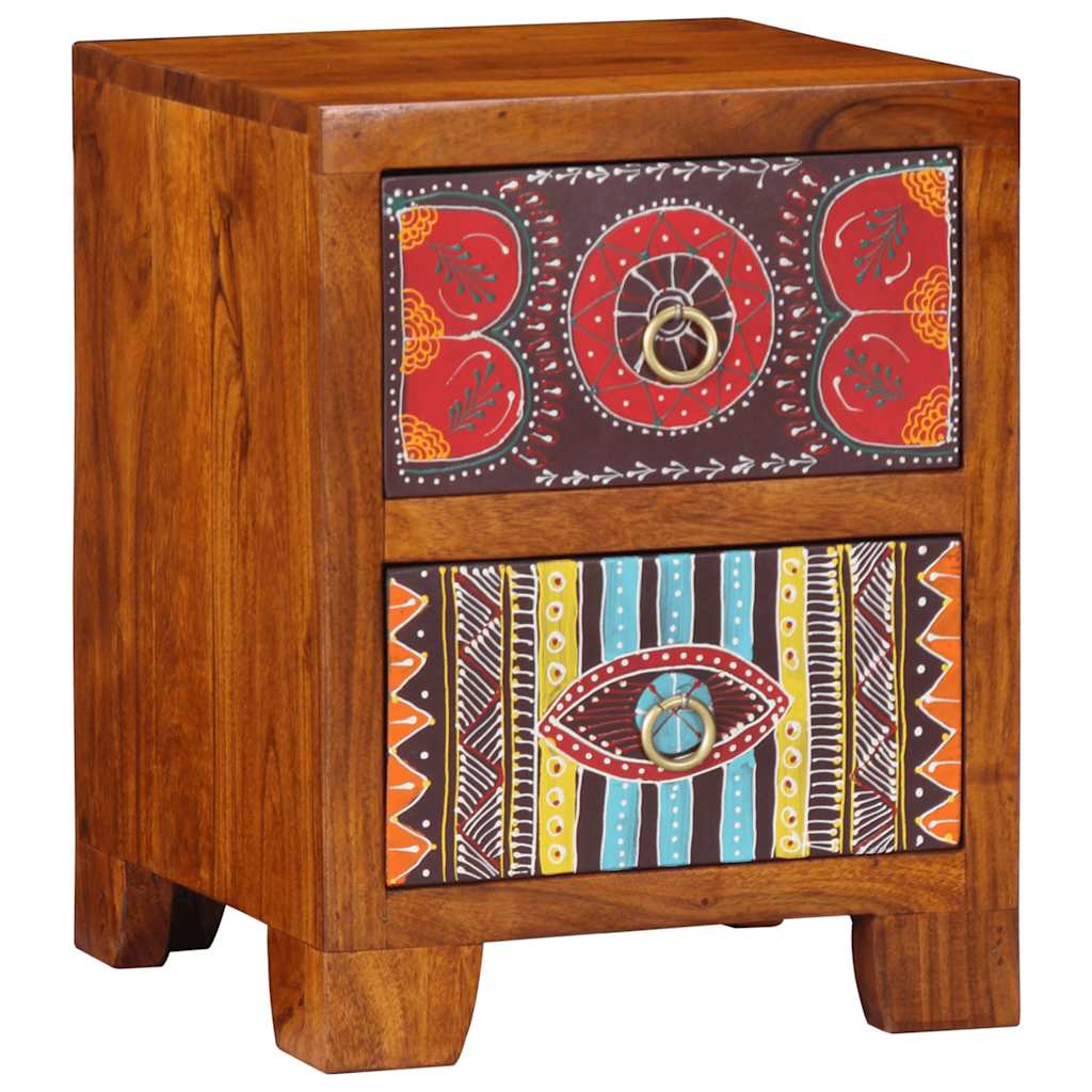 vidaXL Bedside Cabinet 35x35x45 cm Solid Wood Acacia
