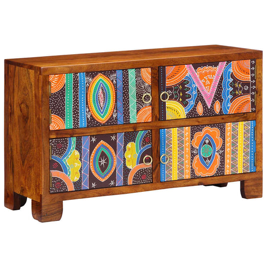 vidaXL Shoe Cabinet 90 x 35 x 55 cm Solid Acacia Wood Brown