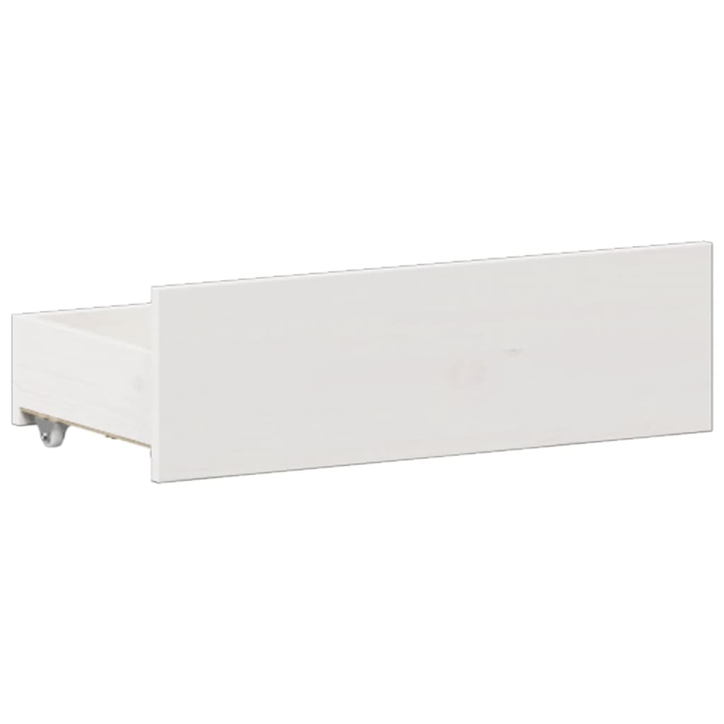 vidaXL Bookcase Bed without Mattress White 180x200 cm Super King Solid Wood Pine