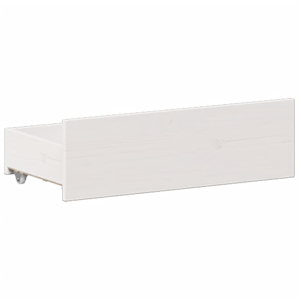 vidaXL Bookcase Bed without Mattress White 140x200 cm Solid Wood Pine