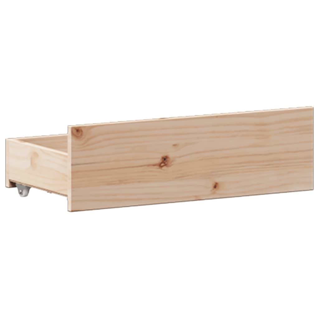 vidaXL Bookcase Bed without Mattress 135x190 cm Double Solid Wood Pine