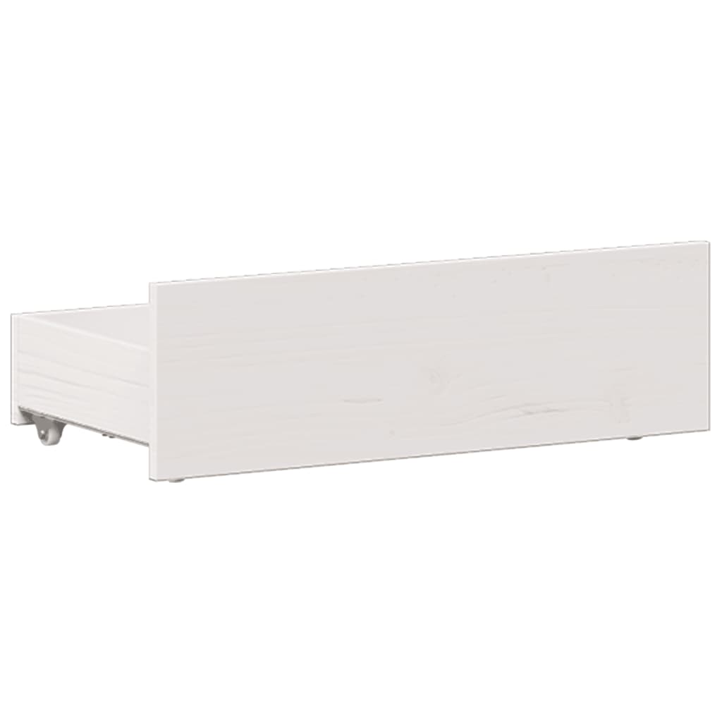 vidaXL Bookcase Bed without Mattress White 90x190 cm Single Solid Wood Pine