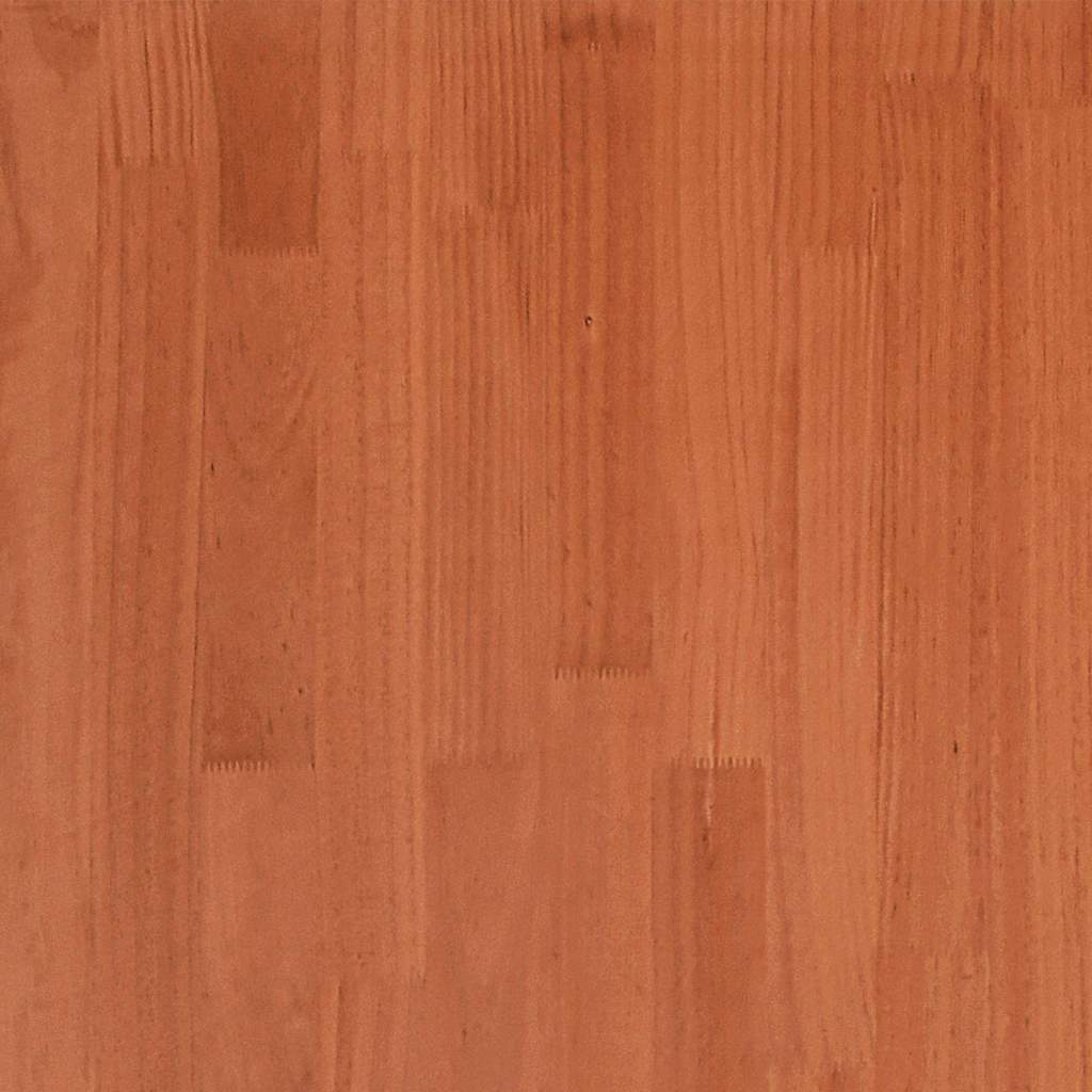 vidaXL Bed Frame without Mattress Wax Brown 180x200 cm Super King Solid Wood Pine