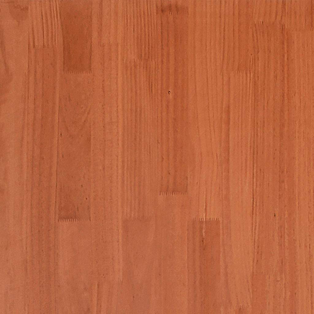 vidaXL Bed Frame without Mattress Wax Brown 140x190 cm Solid Wood Pine