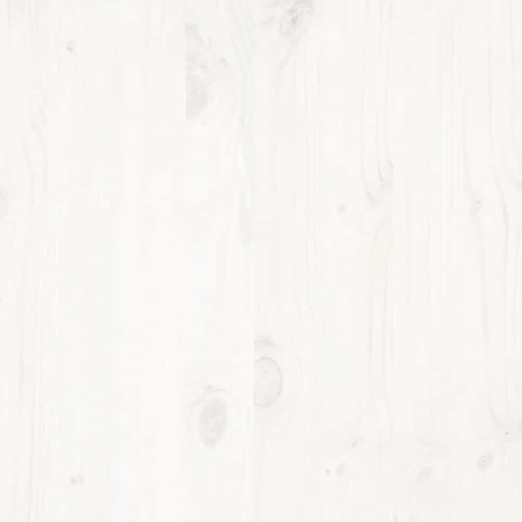 vidaXL Bed Frame without Mattress White 135x190 cm Double Solid Wood Pine