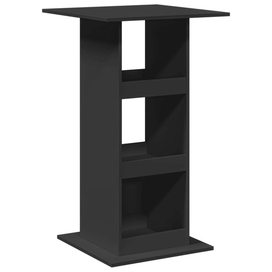 vidaXL Bar Table with Storage Black 60x60x102 cm Engineered Wood