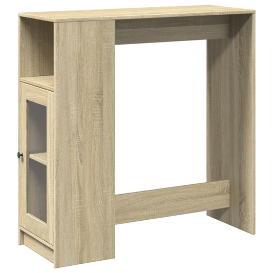 vidaXL Bar Table with Racks Sonoma Oak 101x40x103,5 cm Engineered Wood