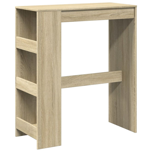vidaXL Bar Table with Racks Sonoma Oak 90x40x103,5 cm Engineered Wood