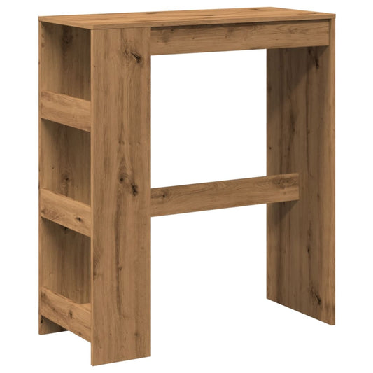 vidaXL Bar Table with Racks Artisan Oak 90x40x103,5 cm Engineered Wood