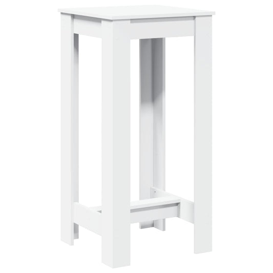 vidaXL Bar Table White 51x50x103,5 cm Engineered Wood