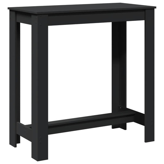 vidaXL Bar Table Black 102x50x103,5 cm Engineered Wood