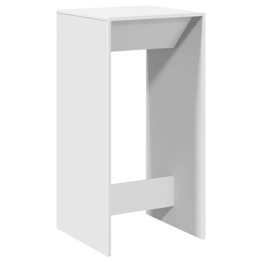vidaXL Bar Table White 51x50x103,5 cm Engineered Wood
