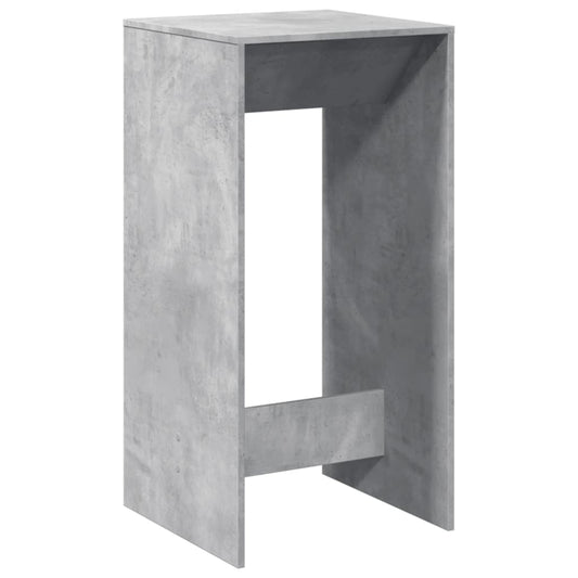 vidaXL Bar Table Concrete Grey 51x50x103,5 cm Engineered Wood