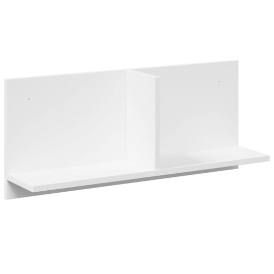 vidaXL Wall Cabinet 70x16,5x30 cm White Engineered Wood