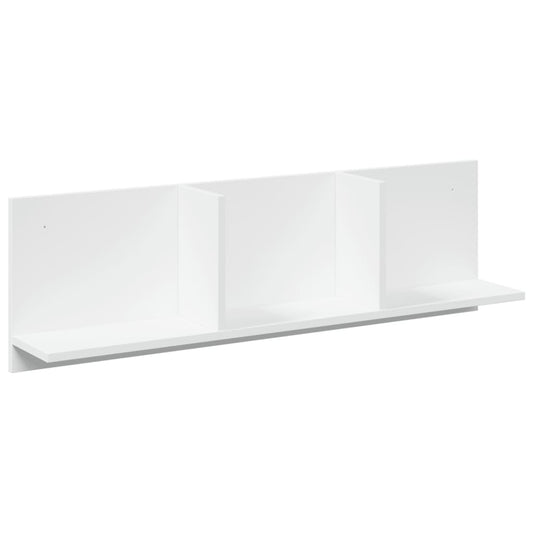 vidaXL Wall Cabinet 100x16,5x30 cm White Engineered Wood