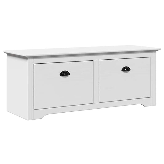 vidaXL Hallway Bench BODO White 114x40x45 cm