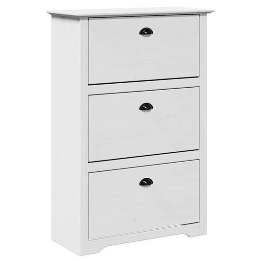 vidaXL Shoe Rack "BODO" White 80x35x118 cm
