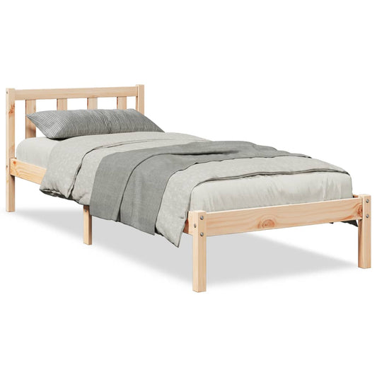 vidaXL Extra Long Bed Frame without Mattress 100x210 cm Solid Wood Pine