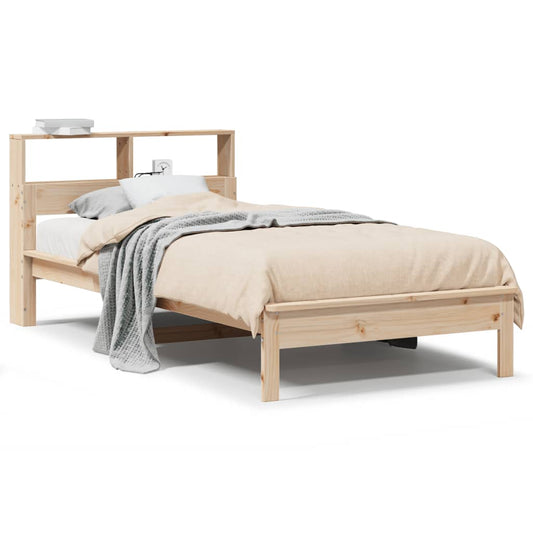 vidaXL Bookcase Bed without Mattress 90x190 cm Single Solid Wood Pine
