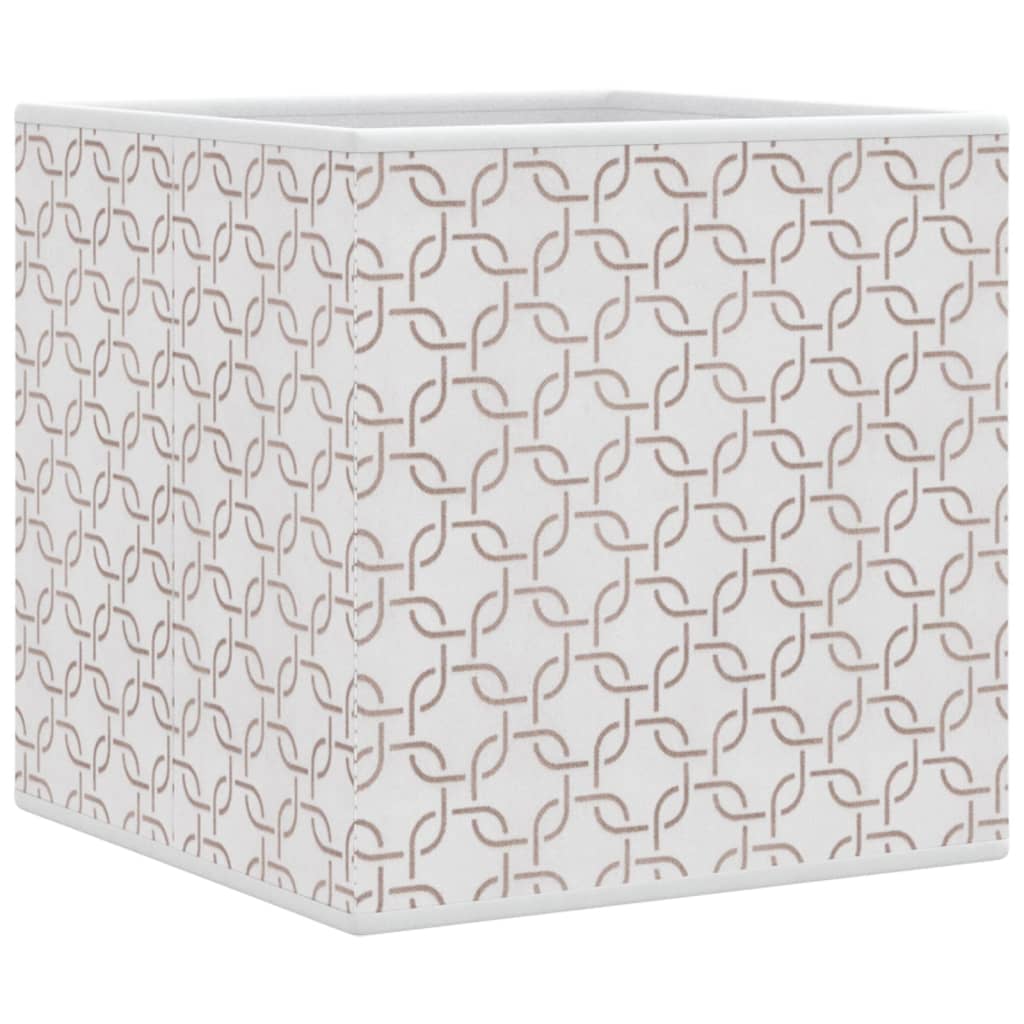 vidaXL Foldable Storage Boxes 4 pcs Cream 32x32x32 cm Non-woven Fabric
